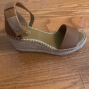 Franco Clemens Raffia Espadrille Wedge Sandal
